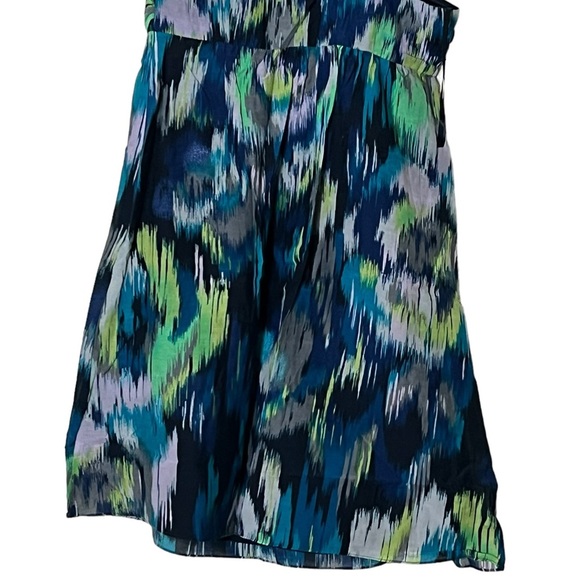 Loft Ann Taylor | NWT Silk blend one shoulder multi print sun dress size… - Picture 9 of 13